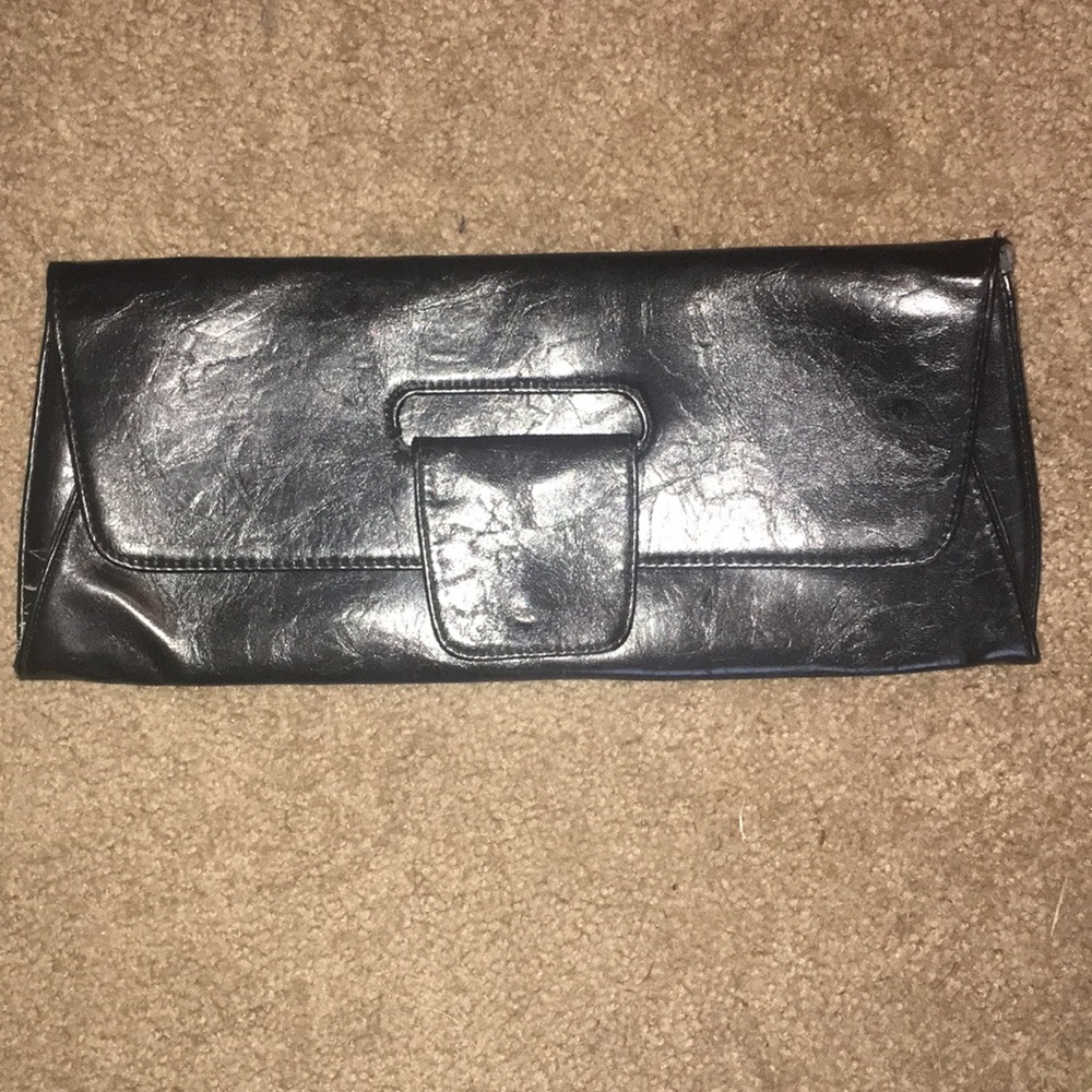 Large Black Clutch